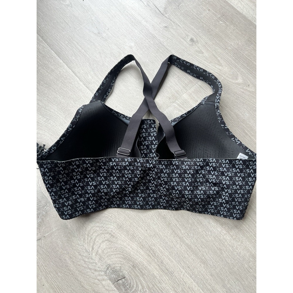 Victorias Secret Nwt Knockout Front Close Black Logo 34C Sport Sports Bra - Picture 4 of 6